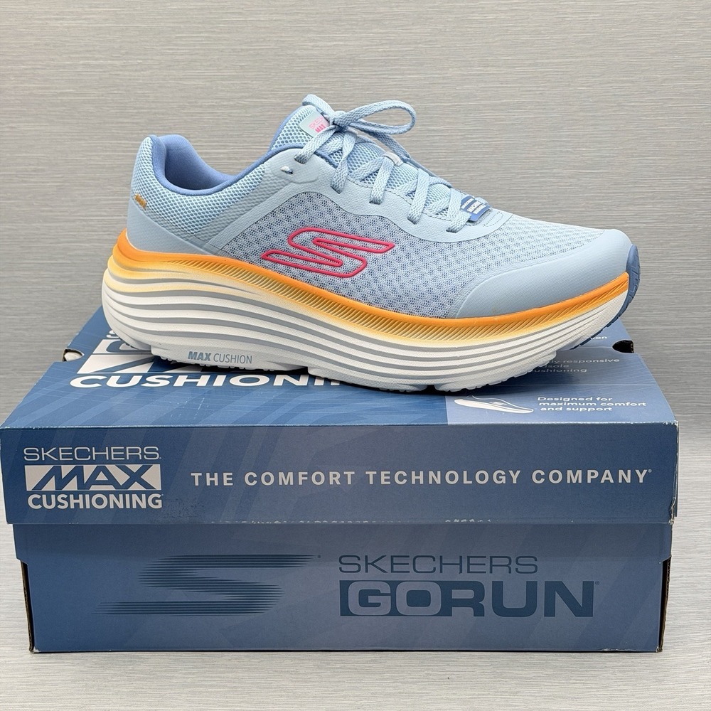 Skechers GOrun Max Cushioning Endeavour Women's 7 Running Shoes Blue 129470